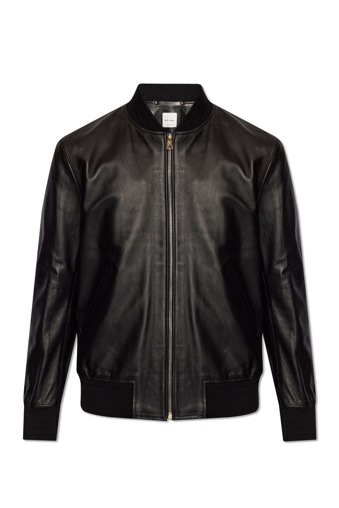 Black Leather bomber jacket Paul Smith - Vitkac Canada